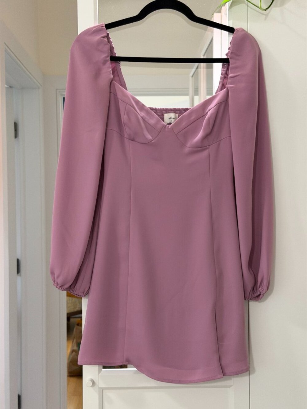 Aritzia Wilfred Novella Dress 2 Soft Orchid